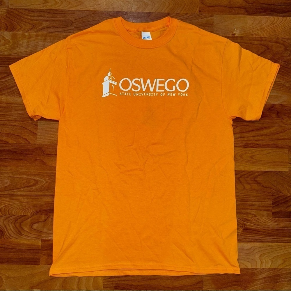 SUNY Oswego T Shirt Camp College “CAMP IS BETTER AT THE LAKE” Yellow Tee Men’s M